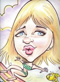SurfChick 254x350 - Caricature Artists